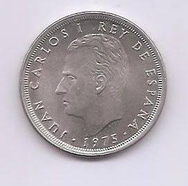 ESPAÑA DEL AÑO 1975*76 DE 25 PESETAS